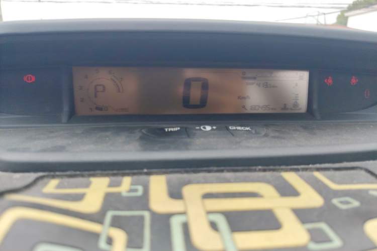 Used Citroen C-Quatre 2013 Sedan 1.6L Automatic Prestige Model Odometer Close Up