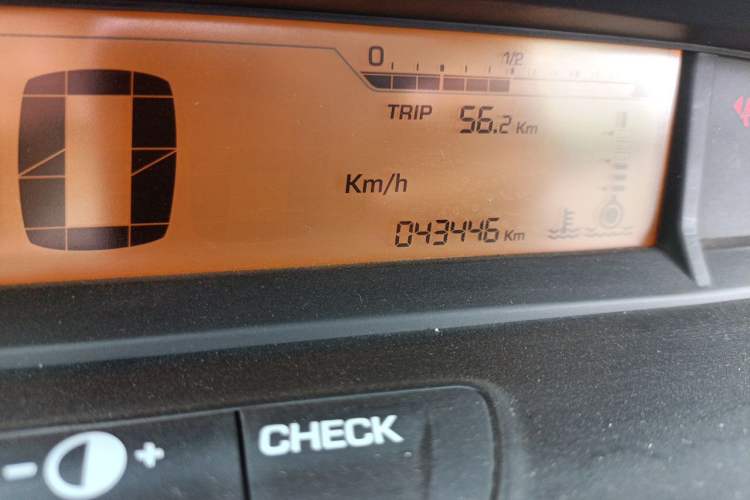 Used Citroen C-Quatre 2013 Sedan 1.6L Manual - Prestige Model Odometer Close Up