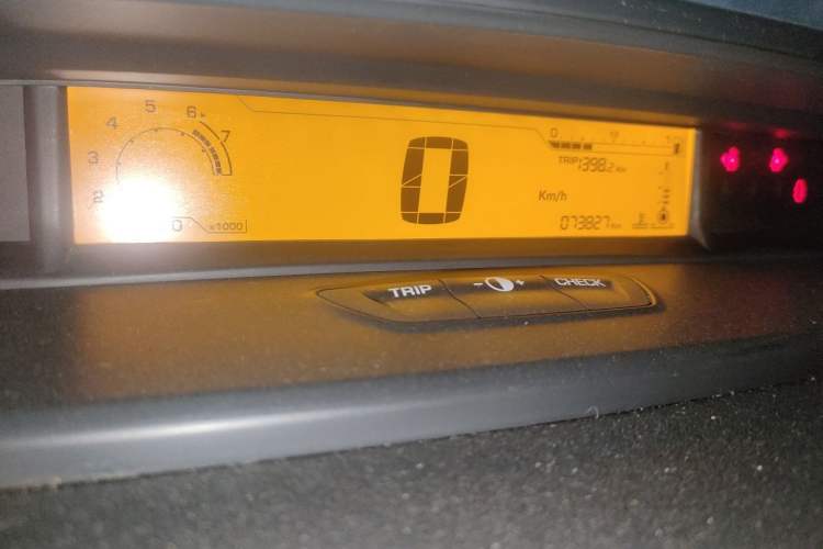 Used Citroen C-Quatre 2013 Sedan 1.6L Manual - Prestige Model Odometer Close Up