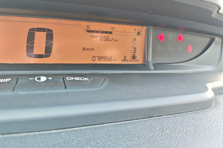 Used Citroen C-Quatre 2013 Sedan 1.6L Manual - Prestige Model Odometer Close Up