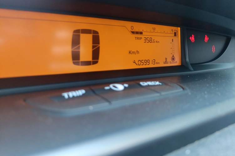 Used Citroen C-Quatre 2013 Sedan 1.6L Manual - Prestige Model Odometer Close Up