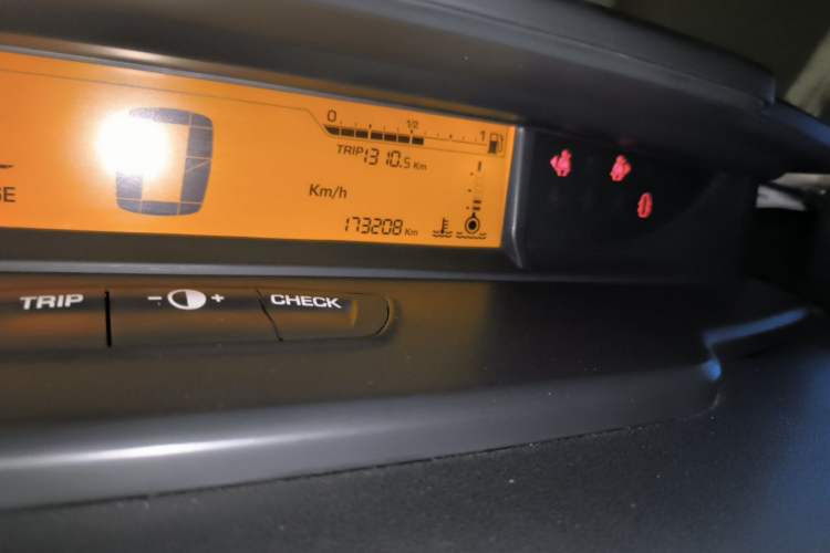 Used Citroen C-Quatre 2013 Sedan 1.6L Manual - Prestige Model Odometer Close Up