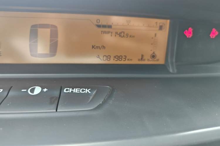 Used Citroen C-Quatre 2013 Sedan 1.6L Automatic Enjoyment Model Odometer Close Up