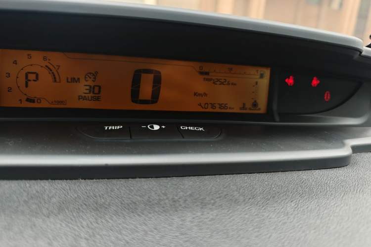 Used Citroen C-Quatre 2013 Sedan 1.6L Automatic Prestige Model Odometer Close Up