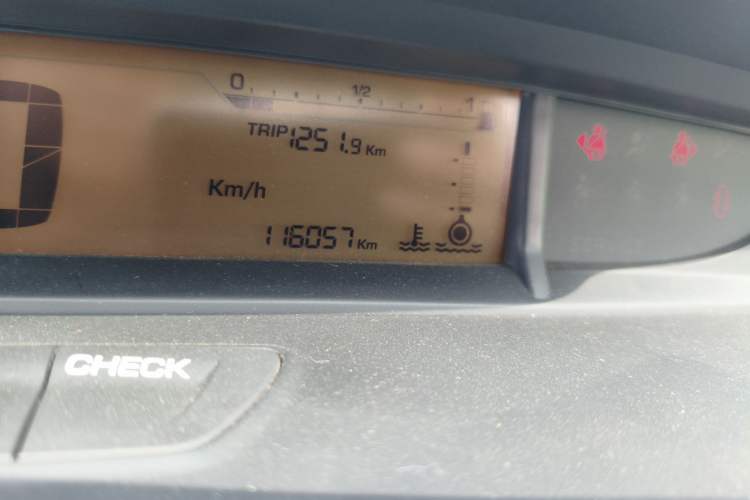 Used Citroen C-Quatre 2013 Sedan 1.6L Manual - Prestige Model Odometer Close Up