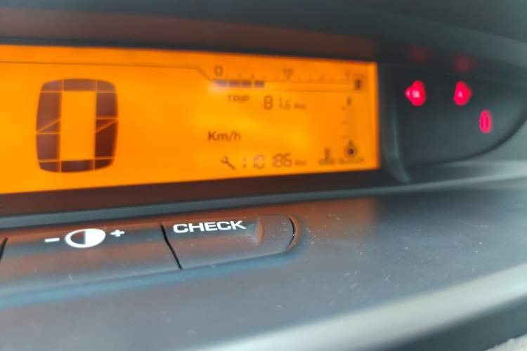 Used Citroen C-Quatre 2013 Sedan 1.6L Automatic Prestige Model Odometer Close Up