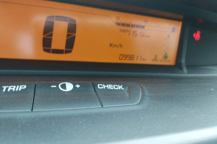 Used Citroen C-Quatre 2013 Sedan 1.6L Manual - Prestige Model Odometer Close Up