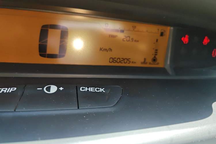 Used Citroen C-Quatre 2013 Sedan 1.6L Automatic Prestige Model Odometer Close Up