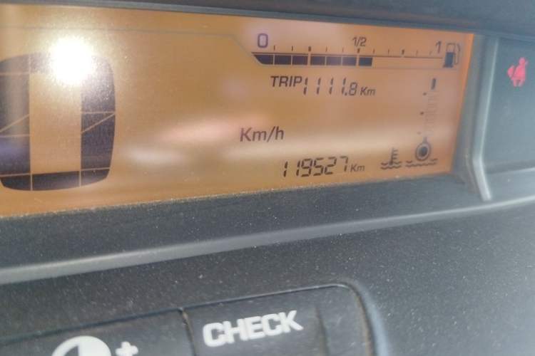 Used Citroen C-Quatre 2013 Sedan 1.6L Manual - Prestige Model Odometer Close Up