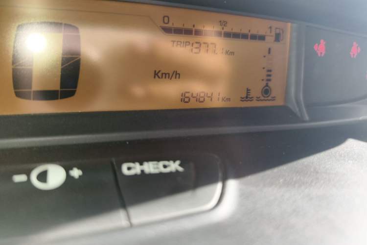 Used Citroen C-Quatre 2013 Sedan 1.6L Automatic Prestige Model Odometer Close Up