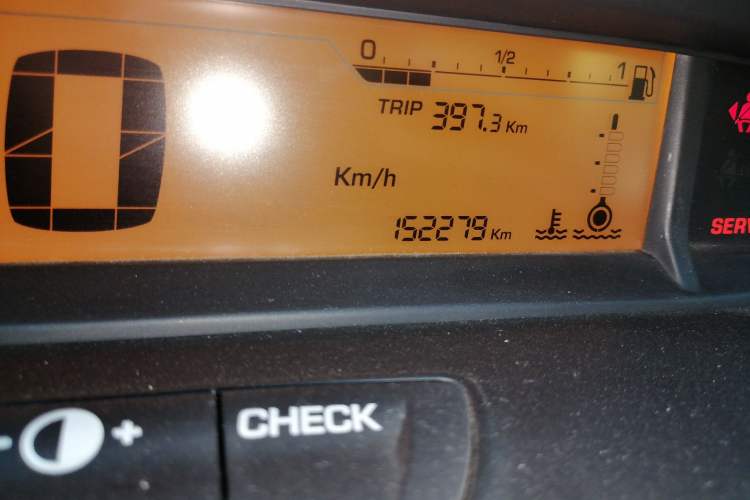 Used Citroen C-Quatre 2013 Sedan 1.6L Automatic Prestige Model Odometer Close Up