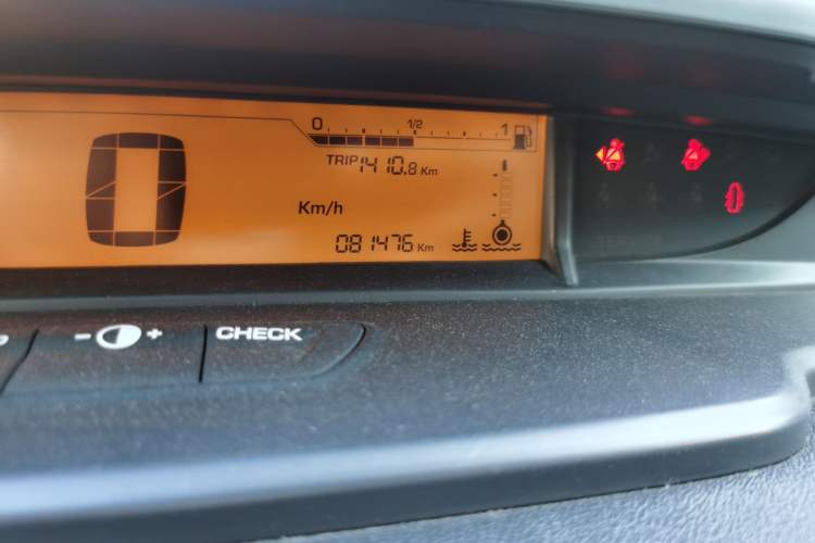 Used Citroen C-Quatre 2013 Sedan 1.6L Automatic Prestige Model Odometer Close Up