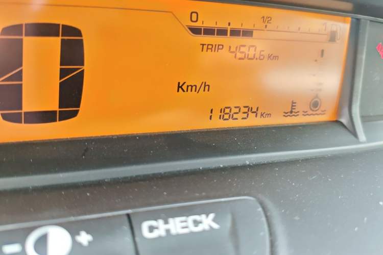Used Citroen C-Quatre 2013 Sedan 1.6L Manual - Prestige Model Odometer Close Up