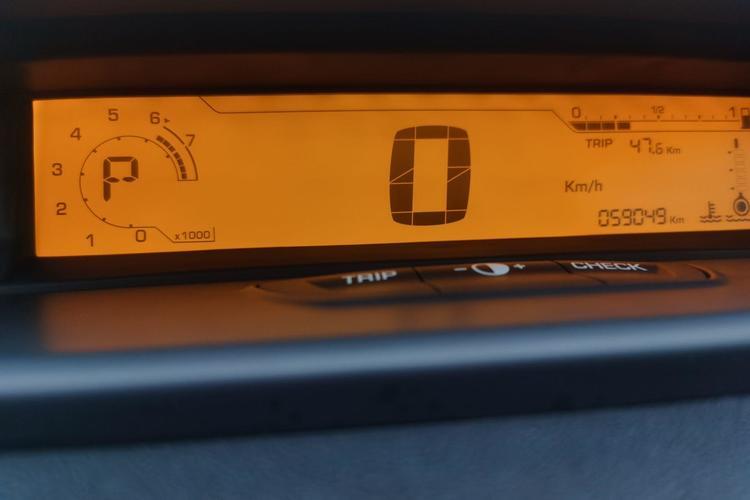Used Citroen C-Quatre 2013 Hatchback 1.6L Automatic Enjoyment Model Odometer Close Up