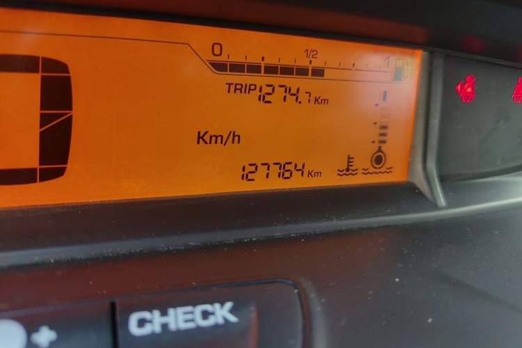 Used Citroen C-Quatre 2013 Sedan 1.6L Automatic Prestige Model Odometer Close Up