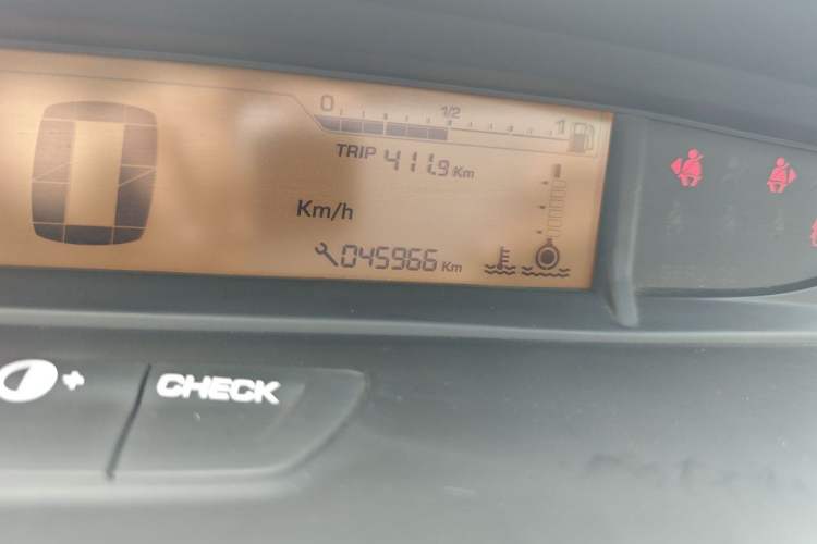 Used Citroen C-Quatre 2013 Sedan 1.6L Manual - Prestige Model Odometer Close Up