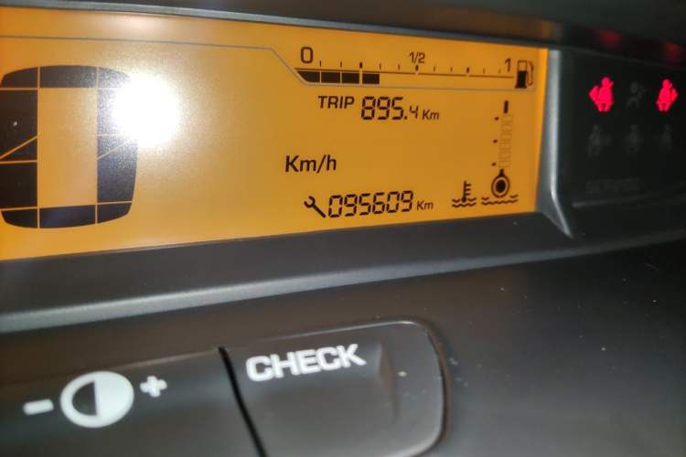Used Citroen C-Quatre 2013 Sedan 1.6L Automatic Prestige Model Odometer Close Up