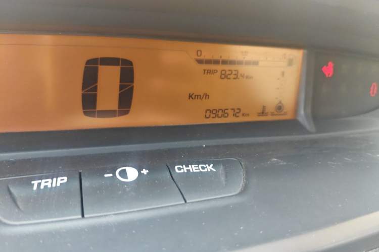 Used Citroen C-Quatre 2013 Sedan 1.6L Automatic Prestige Model Odometer Close Up