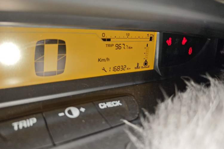 Used Citroen C-Quatre 2013 Sedan 1.6L Manual - Prestige Model Odometer Close Up