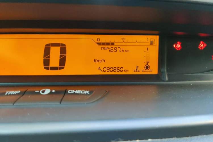 Used Citroen C-Quatre 2013 Sedan 1.6L Manual - Prestige Model Odometer Close Up