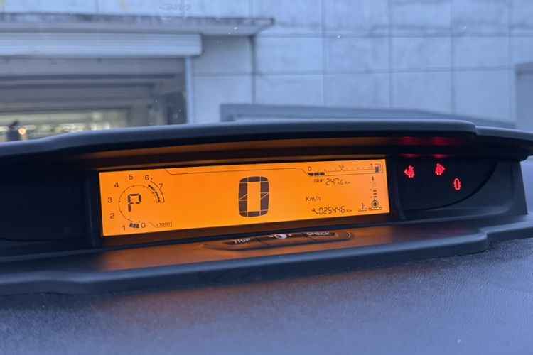 Used Citroen C-Quatre 2013 Sedan 1.6L Automatic Prestige Model Odometer Close Up