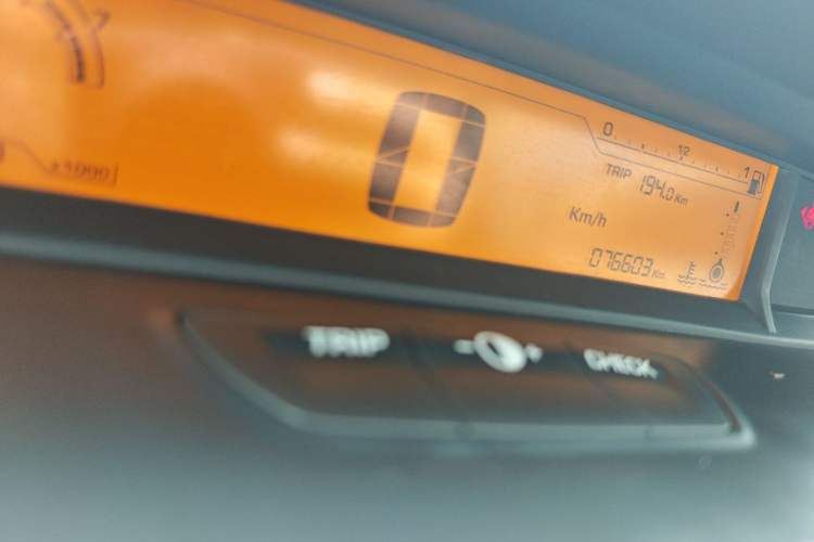 Used Citroen C-Quatre 2013 Sedan 1.6L Manual - Prestige Model Odometer Close Up