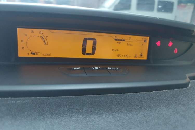 Used Citroen C-Quatre 2013 Sedan 1.6L Manual - Prestige Model Odometer Close Up