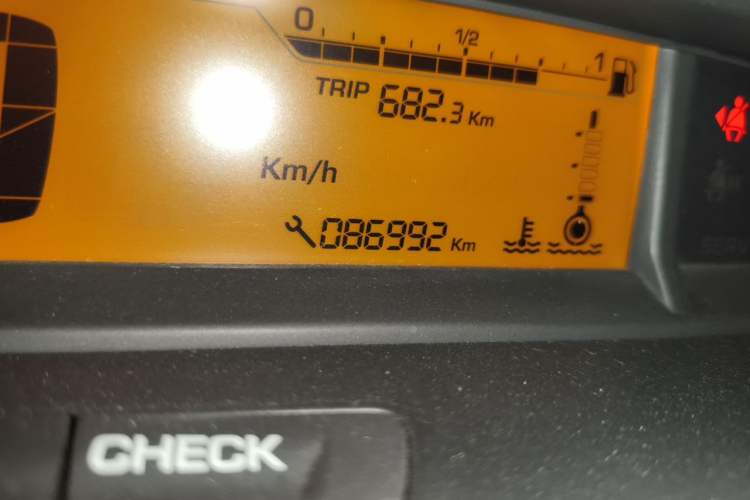 Used Citroen C-Quatre 2014 VTS Version 1.6L Manual - Premium Model Odometer Close Up