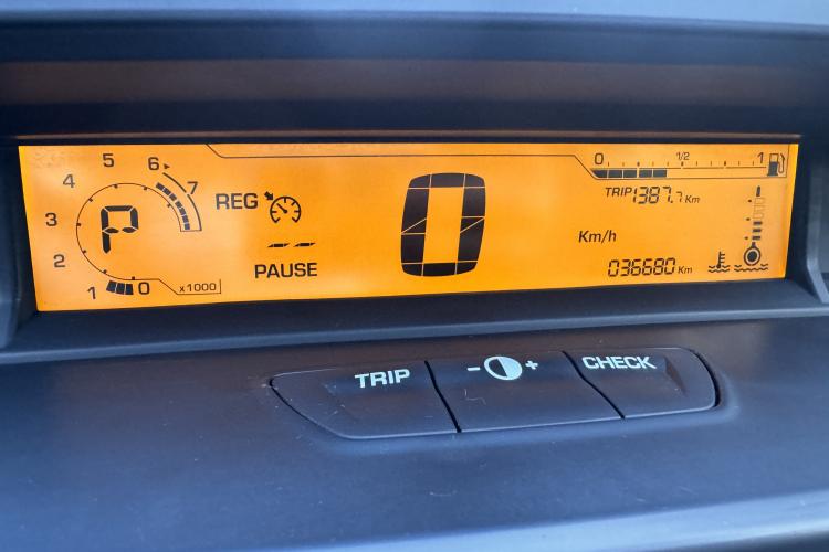 Used Citroen C-Quatre 2014 VTS Version 1.6L Automatic Prestige Model Odometer Close Up