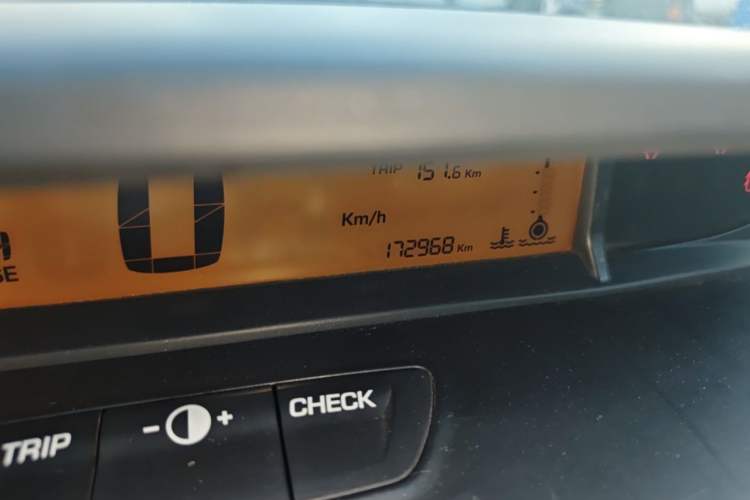 Used Citroen C-Quatre 2014 VTS Version 1.6L Manual - Premium Model Odometer Close Up
