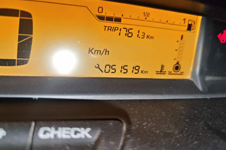 Used Citroen C-Quatre 2014 VTS Version 1.6L Manual - Premium Model Odometer Close Up