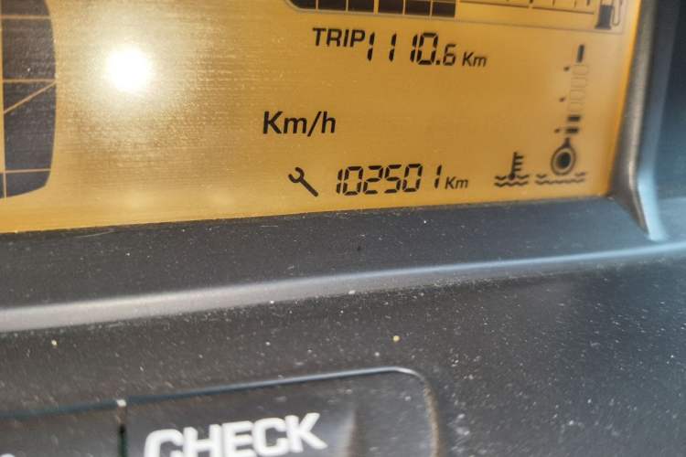 Used Citroen C-Quatre 2014 VTS Version 1.6L Automatic Prestige Model Odometer Close Up