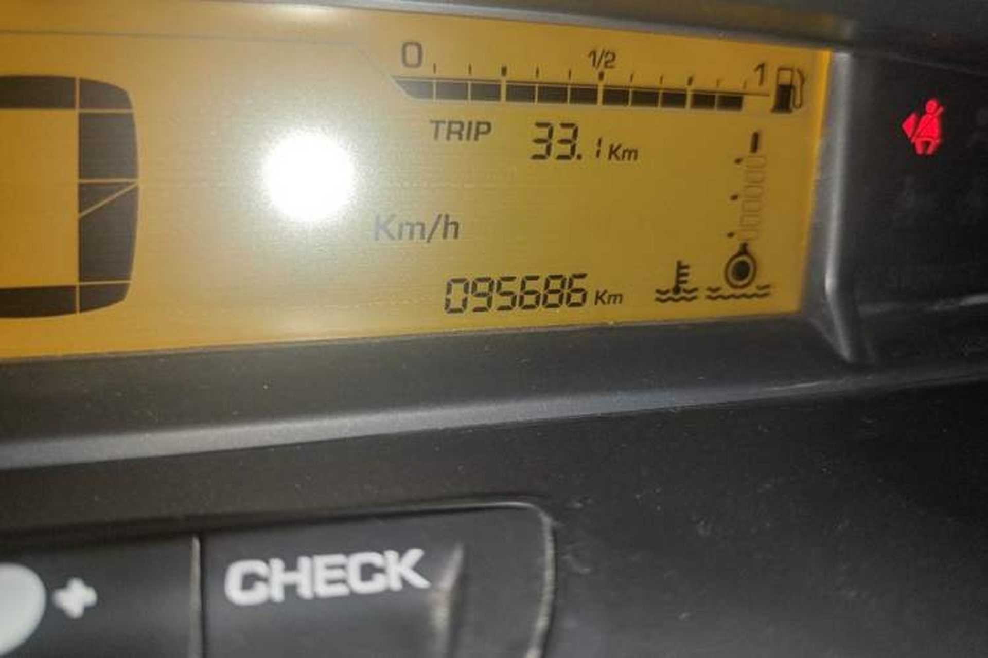 Used Citroen C-Quatre 2014 VTS Version 2.0L Automatic Premium Model Odometer Close Up