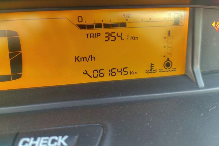 Used Citroen C-Quatre 2016 Classic Sedan 1.6L Manual - Premium Version Odometer Close Up
