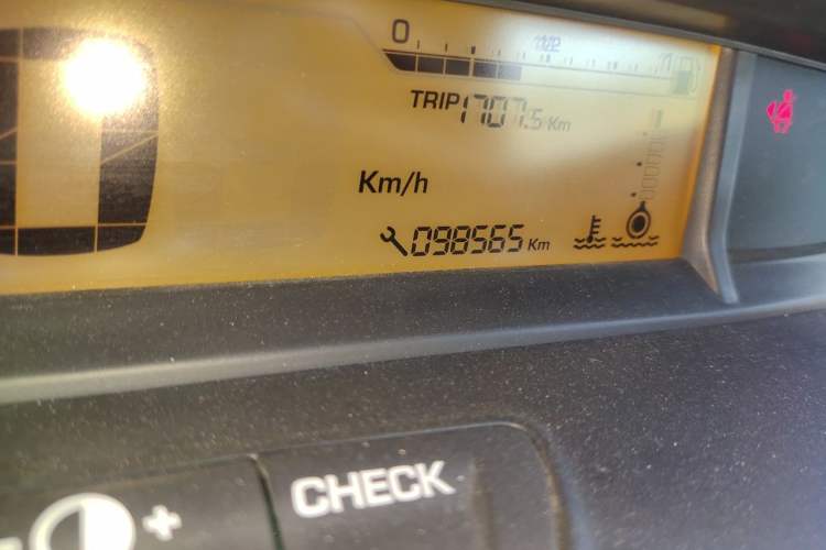 Used Citroen C-Quatre 2016 Classic Sedan 1.6L Manual - Premium Version Odometer Close Up