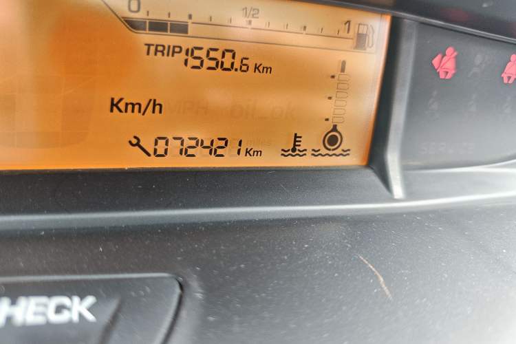 Used Citroen C-Quatre 2016 Classic Sedan 1.6L Manual - Premium Version Odometer Close Up