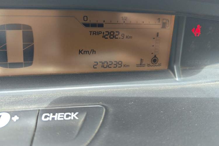 Used Citroen C-Quatre 2016 Classic Sedan 1.6L Manual - Premium Version Odometer Close Up