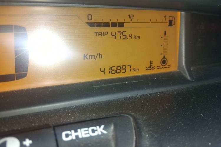 Used Citroen C-Quatre 2016 Classic Sedan 1.6L Manual - Premium Version Odometer Close Up