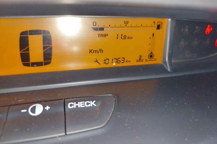 Used Citroen C-Quatre 2016 Classic Sedan 1.6L Manual - Premium Version Odometer Close Up