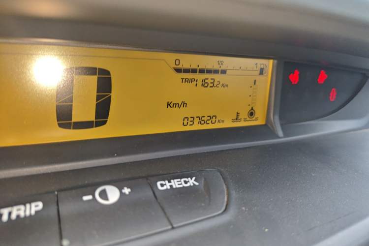 Used Citroen C-Quatre 2016 Classic Sedan 1.6L Manual - Premium Version Odometer Close Up