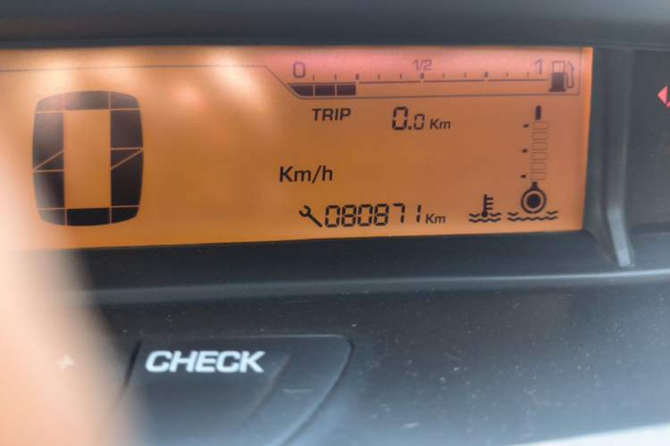 Used Citroen C-Quatre 2016 Classic Sedan 1.6L Automatic Prestige Model Odometer Close Up