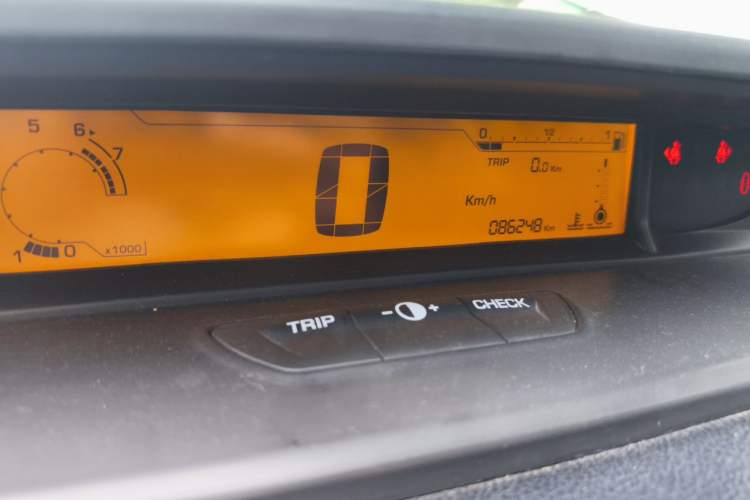 Used Citroen C-Quatre 2016 Classic Sedan 1.6L Manual - Premium Version Odometer Close Up