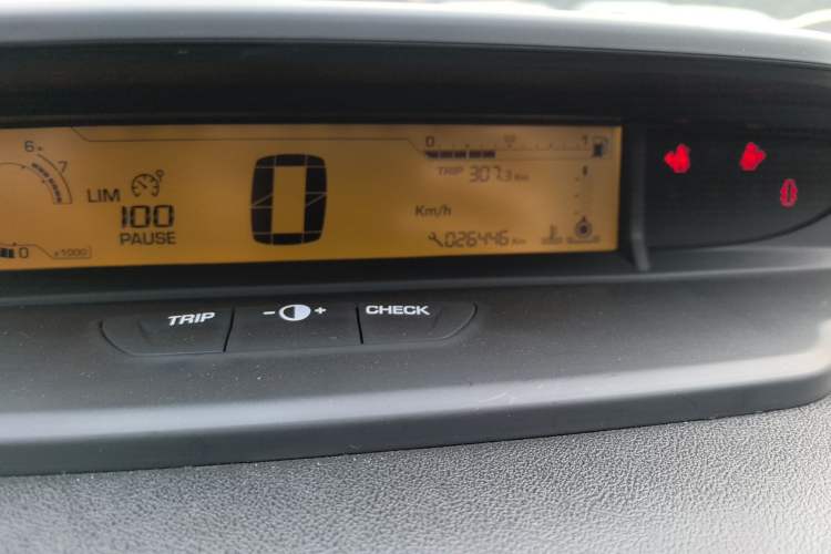 Used Citroen C-Quatre 2016 Classic Sedan 1.6L Manual - Premium Version Odometer Close Up