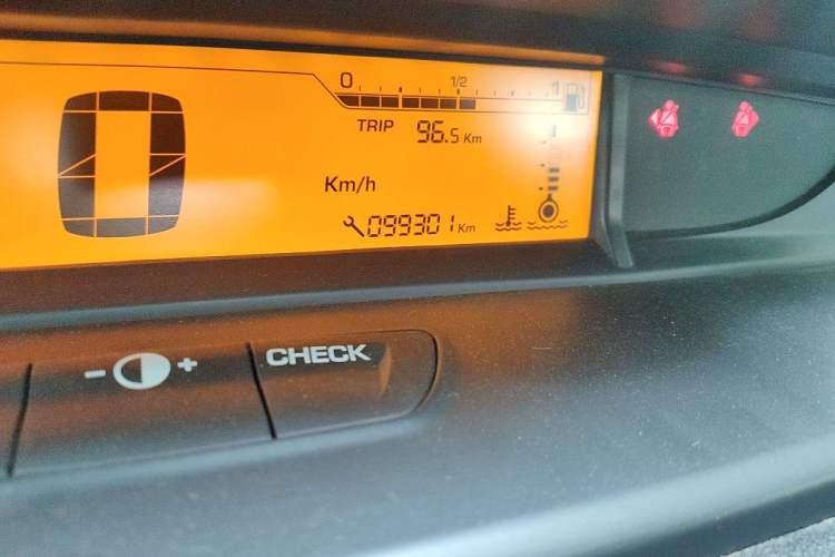 Used Citroen C-Quatre 2016 Classic Sedan 1.6L Manual - Premium Version Odometer Close Up