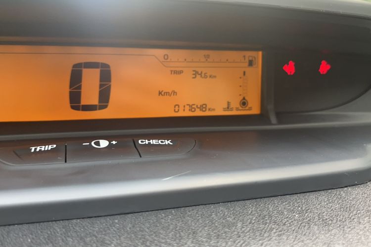 Used Citroen C-Quatre 2016 Classic Sedan 1.6L Automatic Prestige Model Odometer Close Up
