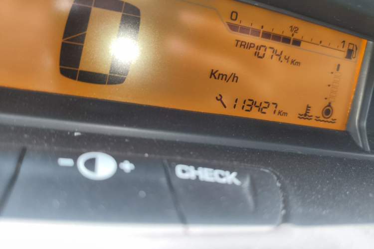 Used Citroen C-Quatre 2016 Classic Sedan 1.6L Automatic Prestige Model Odometer Close Up