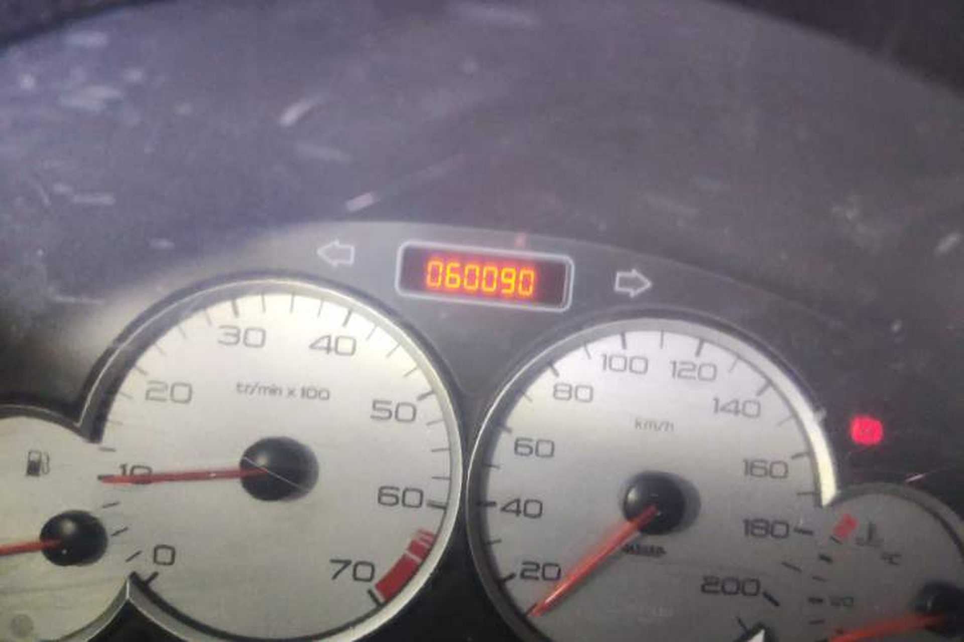 Used Citroen C2 2012 1.4L Manual Sport Model Odometer Close Up