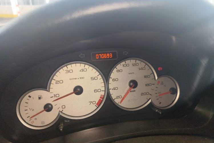 Used Citroen C2 2012 1.4L Manual Sport Model Odometer Close Up