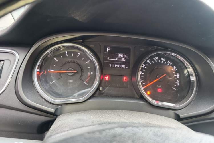 Used Citroen C3-XR 2015 1.6L Automatic Pioneer Model Odometer Close Up