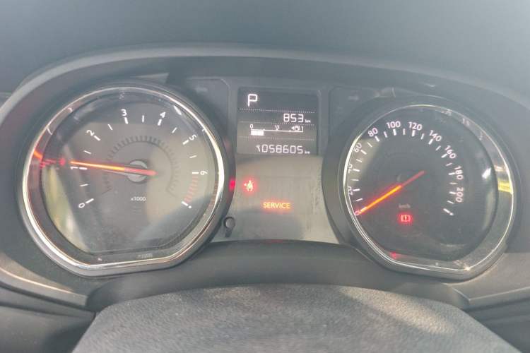 Used Citroen C3-XR 2015 1.6L Automatic Pioneer Model Odometer Close Up